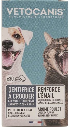 Tandpastatabletten kat/hond 30 st
