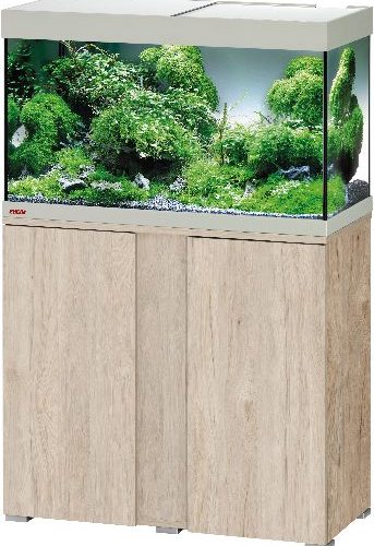 Aquarium + meubel 126L +LED+ pomp +verwarming 80 x 35 x 45 cm