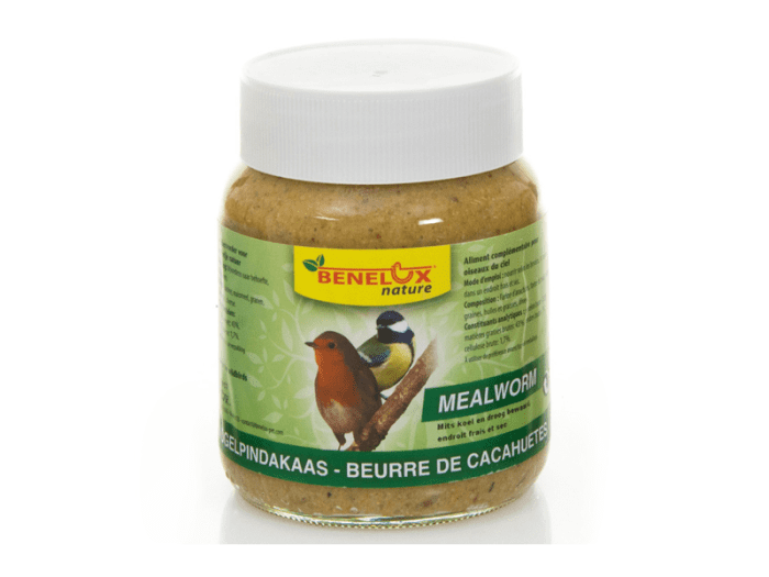 Vogelpindakaas met meelwormen 350 gr