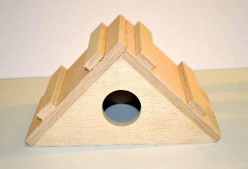 Huisje hamster hout 20 x 12 x 11 cm