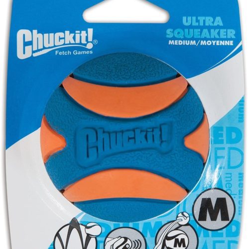 CU52068 ULTRA SQUEAKER BALL MEDIUM 1PC CHUCKIT!