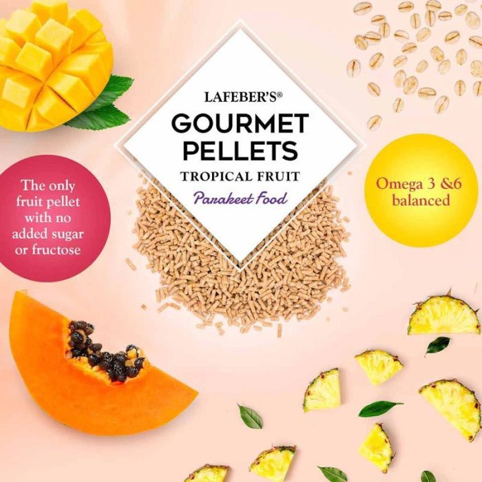 LF52632 TROPICAL FRUIT GOURMET PELLETS PARKIET 1,8KG