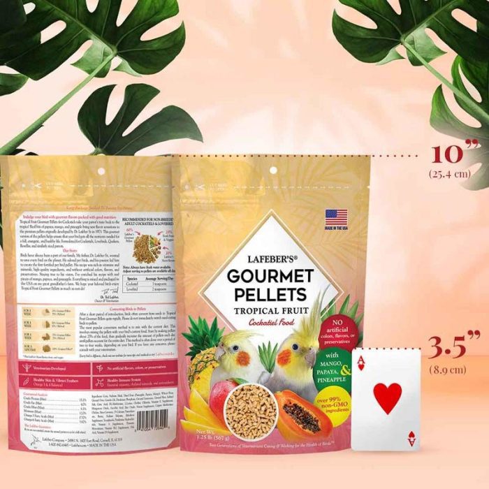 LF52642 TROPICAL FRUIT GOURMET PELLETS VALKPARKIET 1,8KG