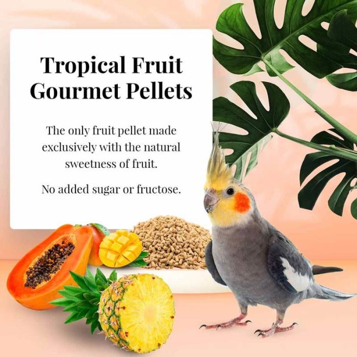 LF52642 TROPICAL FRUIT GOURMET PELLETS VALKPARKIET 1,8KG