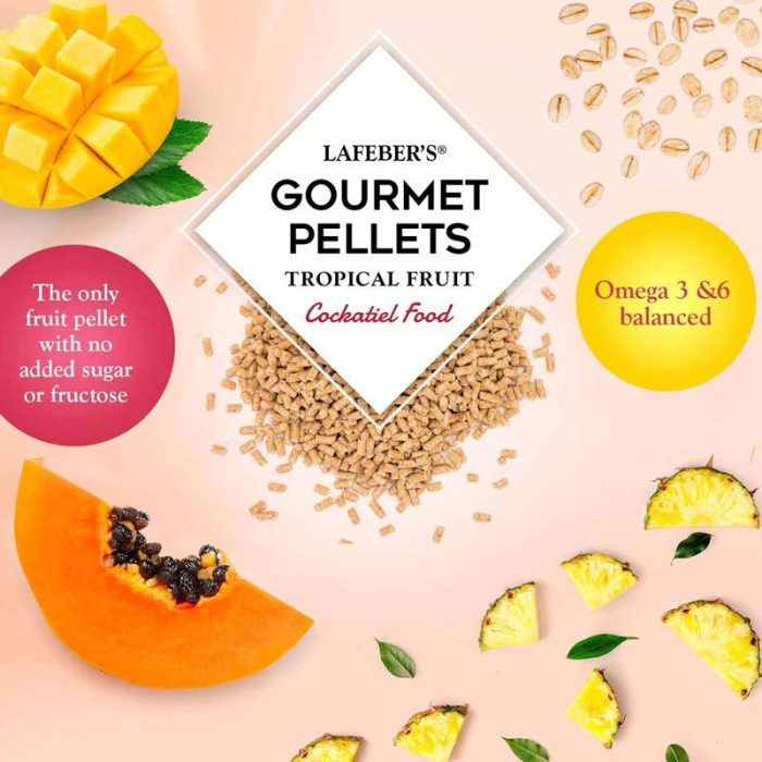 LF52642 TROPICAL FRUIT GOURMET PELLETS VALKPARKIET 1,8KG