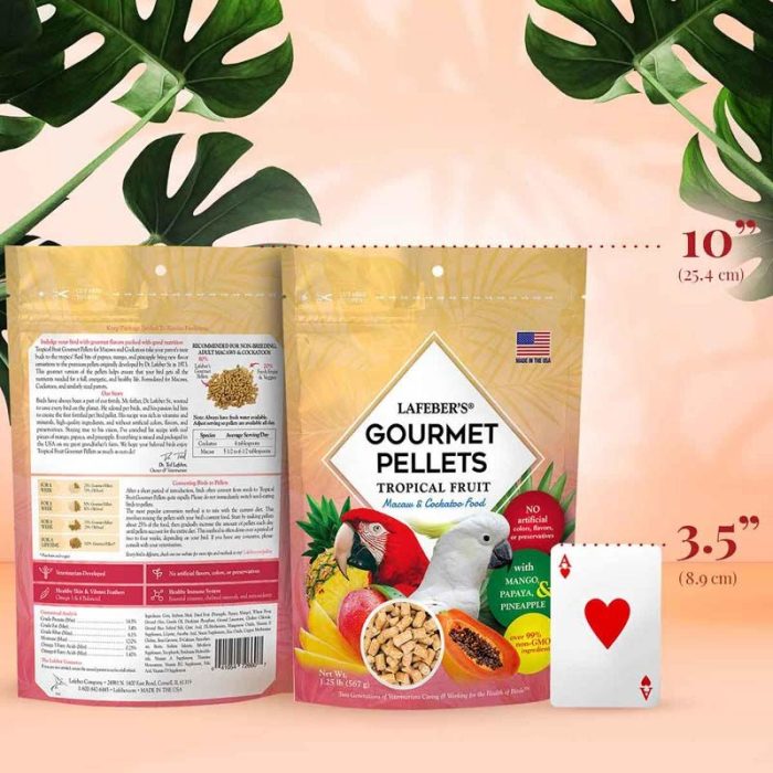 LF52660 TROPICAL FRUIT GOURMET PELLETS ARA 567G