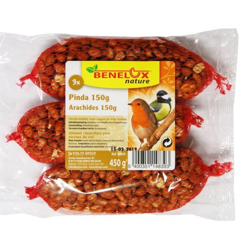 PINDANETJE 3X150 G VOOR VRIJE NATUURVOGELS